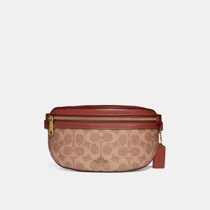 Coach Belt Bag In Signature Canvas